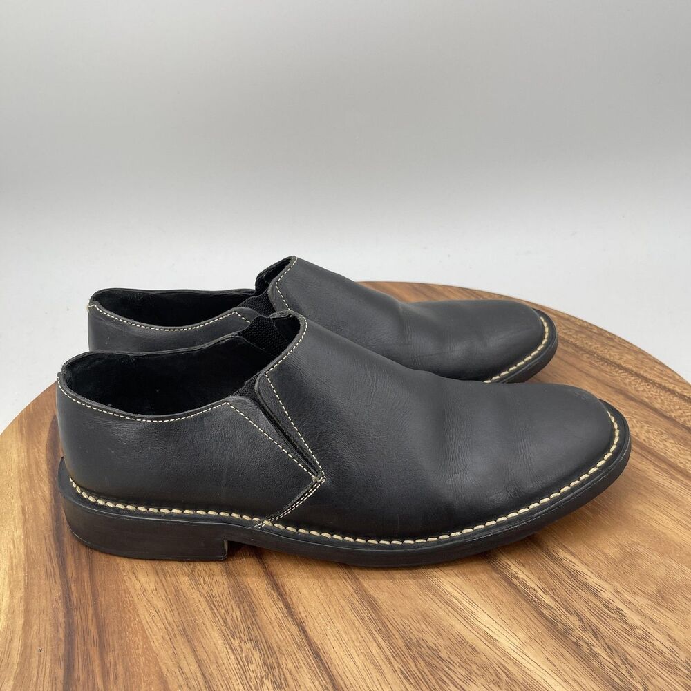 Cole Haan Shoes Mens Size 9.5 M Black Leather Dress Slip On Casual Comfort